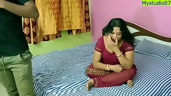 Indian Super-hot hard-core bhabhi having bang-out with smallish sausage boy! She is not happy!