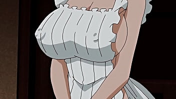 Super red-hot Big-titted Maid Breastfeeding Her Manager - Uncensored Anime pornography