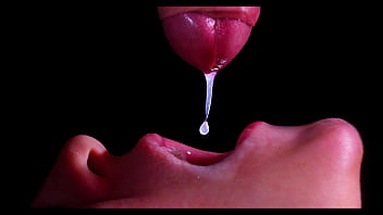 CLOSE UP: Hottest Milking Hatch for your DICK! Deep-throating Schlong ASMR, Tongue and Lips Blow-job Dual Spunk shot -XSanyAny