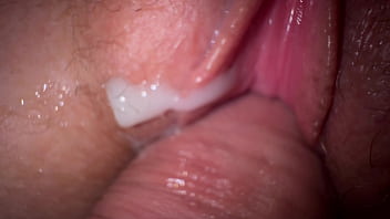 Secret Close up pummel with teenager stepsister, cock-squeezing milky cream-colored vulva